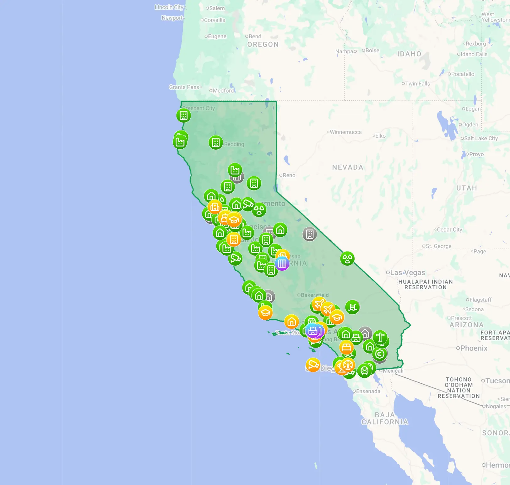 California Urbex Map 2026