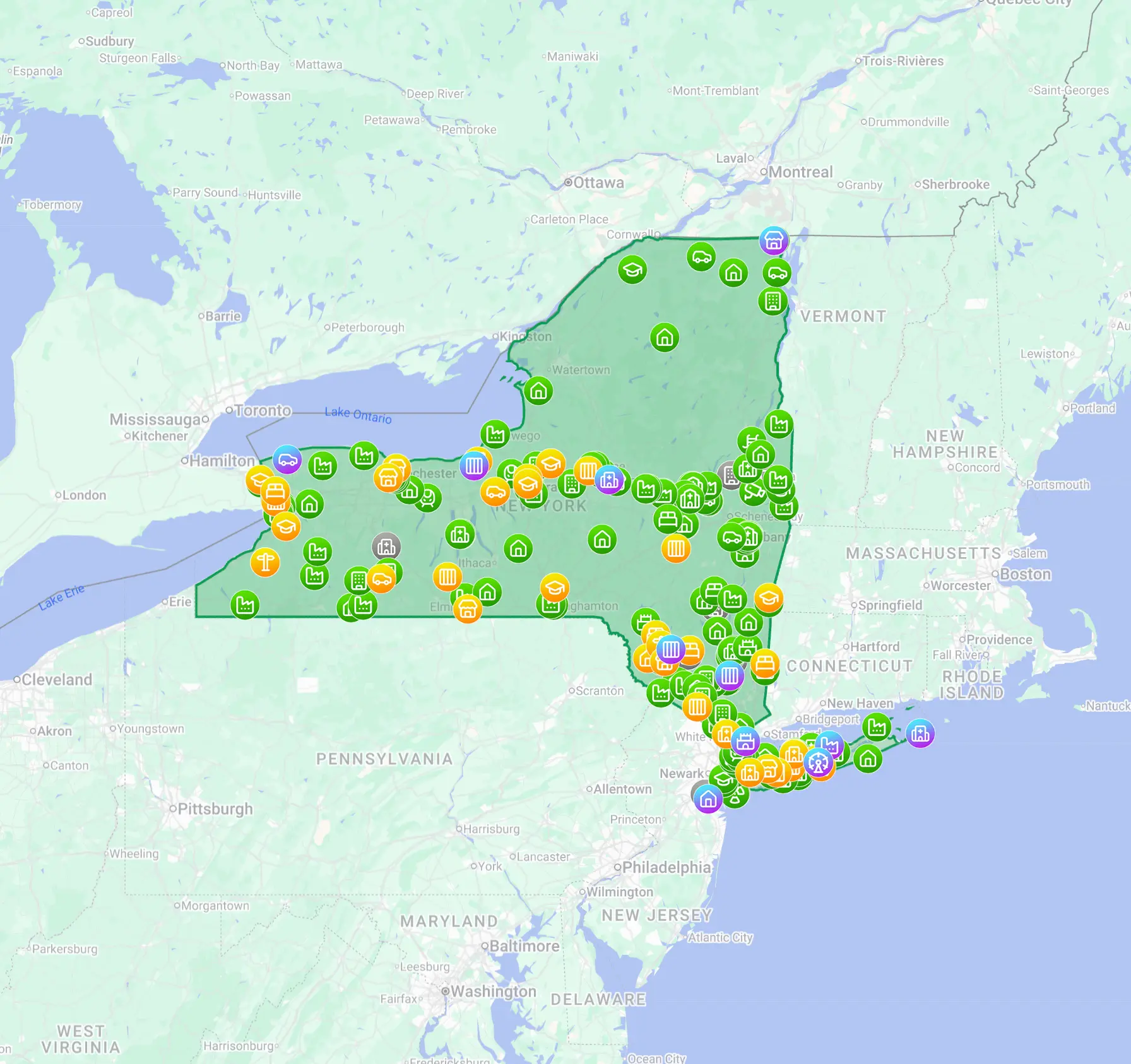 New York State Urbex Map: Best Urbex Locations in New York