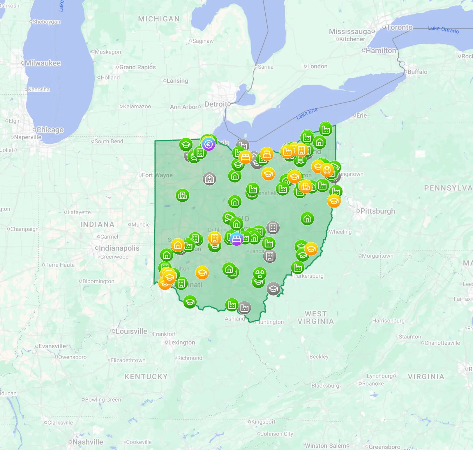Ohio Urbex Map: Hidden Abandoned Places in Ohio